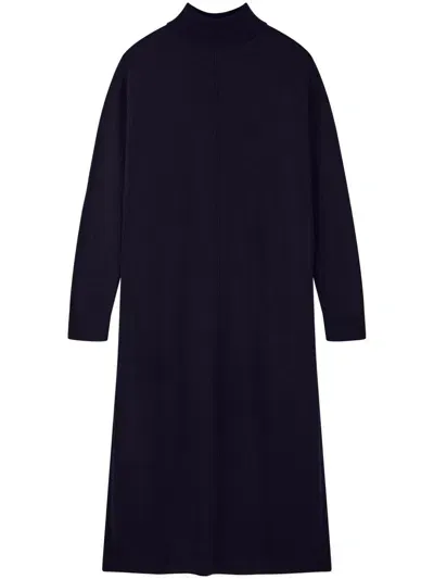 Chinti & Parker Roll-neck Midi Dress In 蓝色