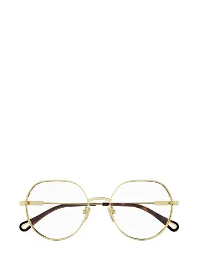 Chloé Eyeglasses In Gold