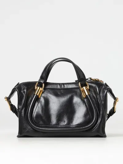 Chloé Paraty 24 Small Handbag In Black