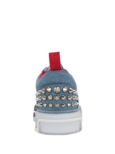 Christian Louboutin Sneakers In Blue+white