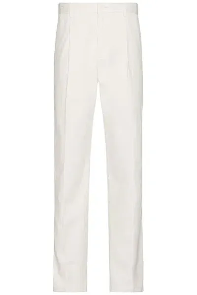 Club Monaco Pleated Trouser In Off White