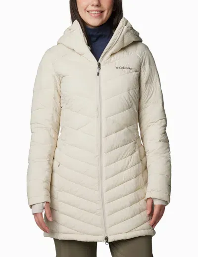 Columbia Joy Peak Ii Hooded Mid Insulated Jacket In White