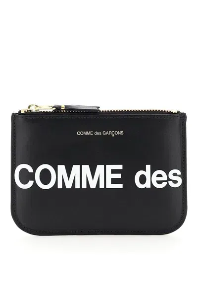 Comme Des Garçons Huge Logo Pouch In Nero