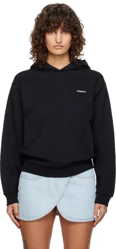 Coperni Big C Cotton Jersey-blend Hoodie In Black