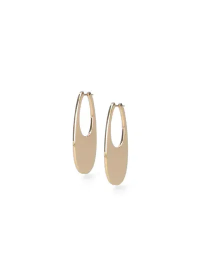 Coperni Large Swipe Earrings In Gold