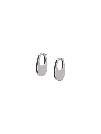 Coperni Swipe Medium Earrings In Silver