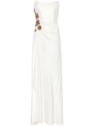 Costarellos Milia Gown In White