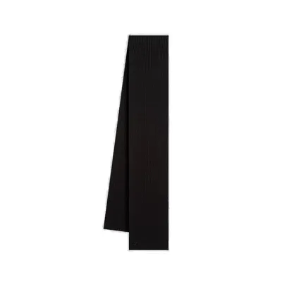 Courrèges Ribbed Scarf In Black