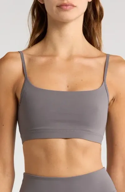 Daughter Lessons Core Sports Bra In Dark Gray