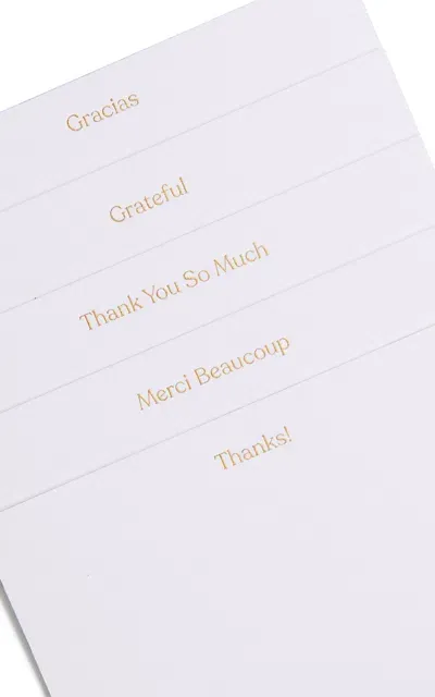 Dear Annabelle Gratitude Set-of-ten Notecards In Multi