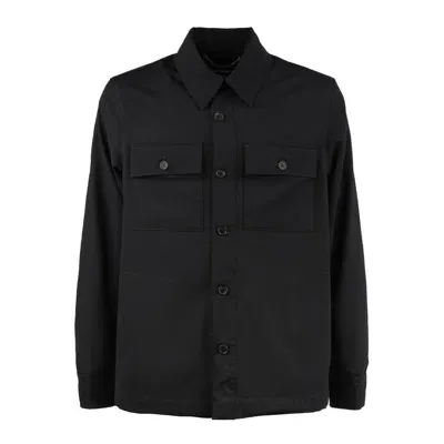 Department 5 Pike Shirt-jacket In Cool Stretch Wool In Blue