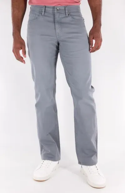 Devil-dog Dungarees Relaxed Straight Leg Stretch Jeans In Gray Beard