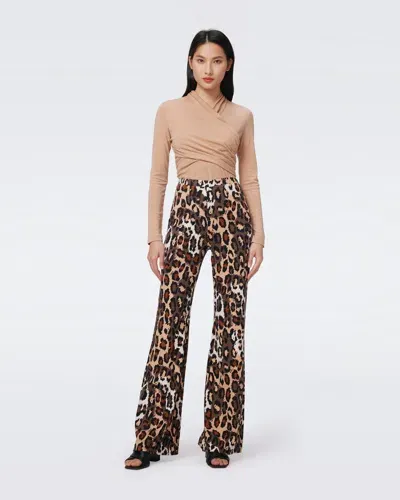 Diane Von Furstenberg Brooklyn Pants By  In Size 12 In Brown