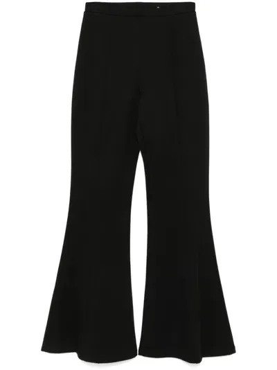 Diane Von Furstenberg Flared Trousers In Black