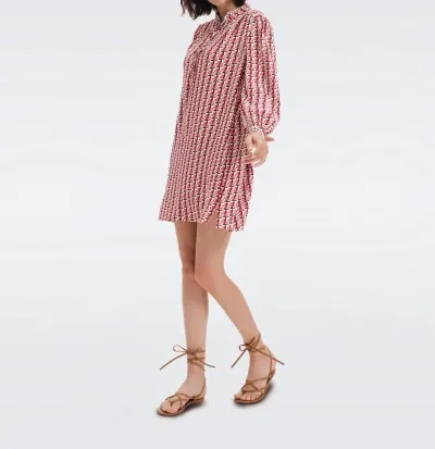 Diane Von Furstenberg Prudence Dress In Pink In Brown