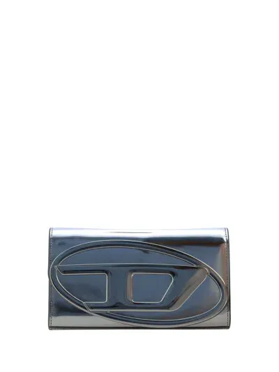 Diesel 1dr Wallet In 981 - Silver