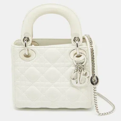 Pre-owned Dior Tote In White