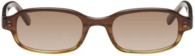 Dmy By Dmy Brown Margot Sunglasses In Gradient Brown