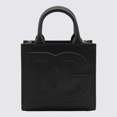 Dolce & Gabbana Black Leather Daily Handle Bag