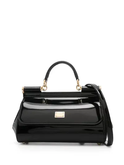 Dolce & Gabbana Elongated Sicily Handbag In Black