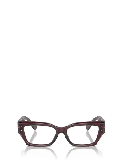 Dolce & Gabbana Eyewear Eyeglasses In Transparent Violet