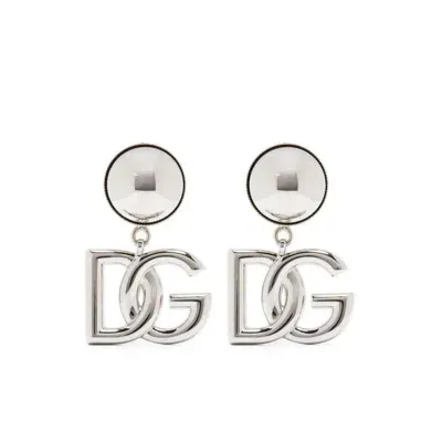 Dolce & Gabbana Pop Dg Earrings In Metallic