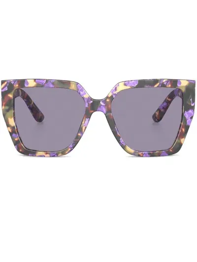 Dolce & Gabbana Oversize-frame Sunglasses In Blau