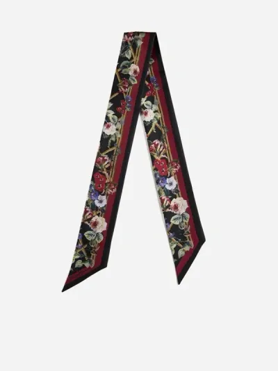 Dolce & Gabbana Scarf In Black,multicolor