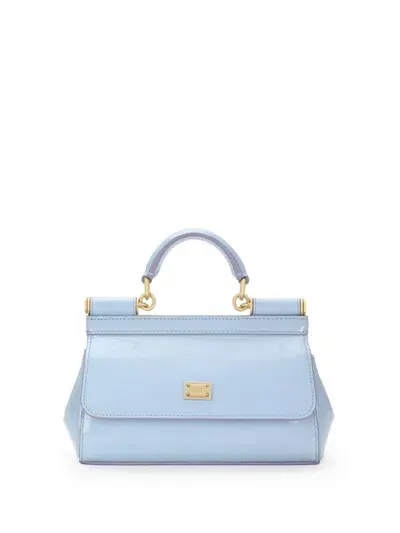 Dolce & Gabbana Small Sicily Bag In Light Blue