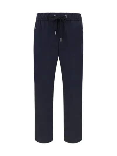 Dolce & Gabbana Stretch Jogging Pants In Blue