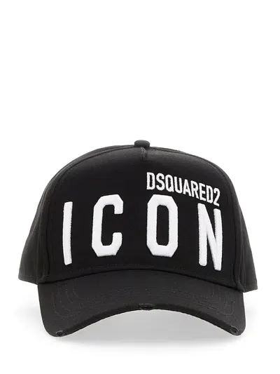 Dsquared2 Baseball Cap In Black