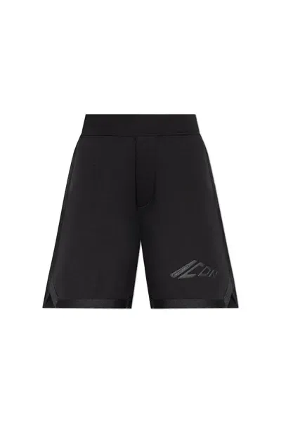 Dsquared2 Logo Detailed Sports Shorts In Black