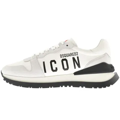 Dsquared2 Icon Logo Running Sneakers In White