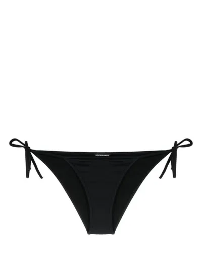 Dsquared2 Side-tie Bikini Bottoms In Schwarz