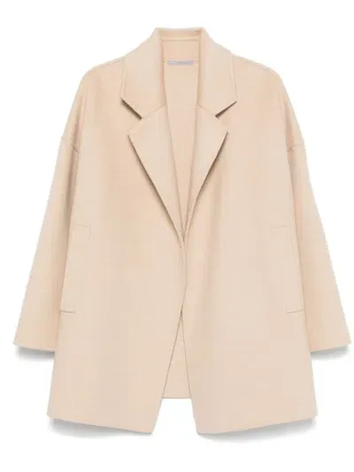 Dušan Brushed Coat In Neutral