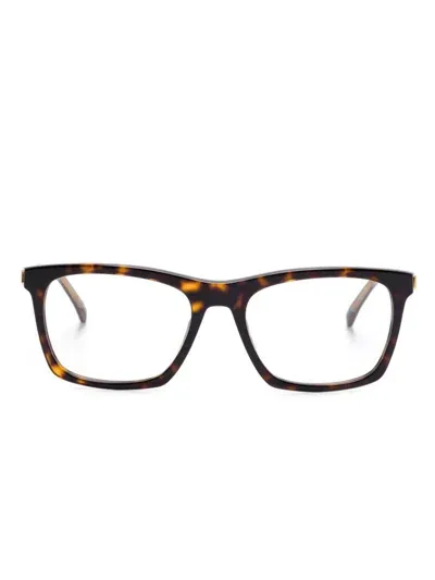 Dunhill Tortoiseshell-effect Glasses In Braun