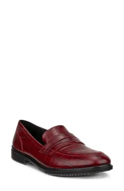 Ecco Penny Loafer In Brick