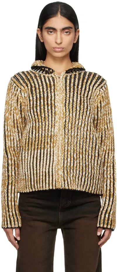 Eckhaus Latta Yellow Chalet Sweater In Spice