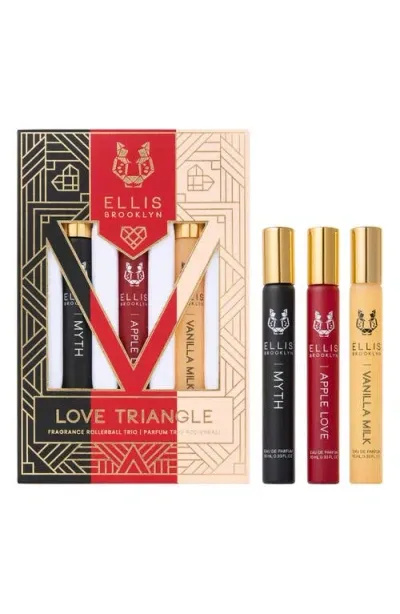 Ellis Brooklyn Love Triangle Fragrance Rollerball Trio In No Color