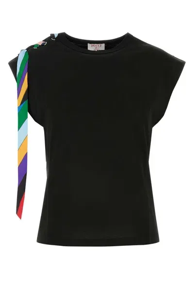 Emilio Pucci Tie In Black