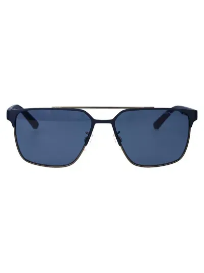 Emporio Armani Sunglasses In 316280 Matte Blue/gunmetal