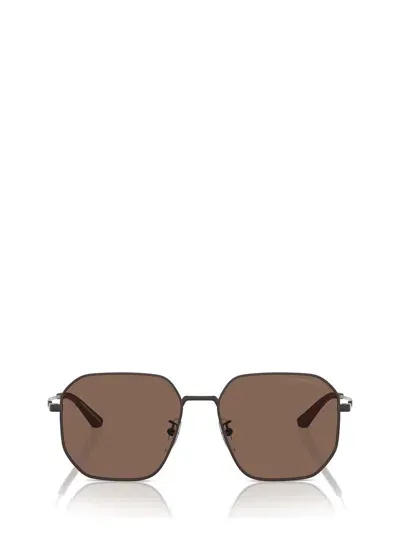 Emporio Armani Sunglasses In Matte Brown