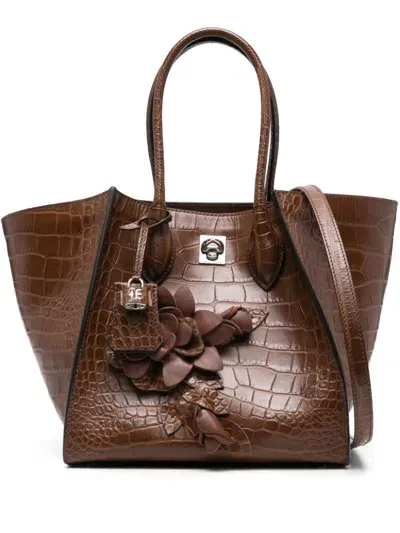 Ermanno Scervino Large Maggie Tote Bag In Brown