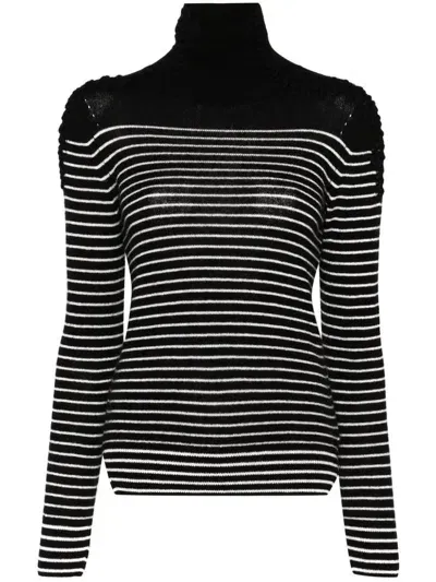 Ermanno Scervino Gestreifter Pullover In Black