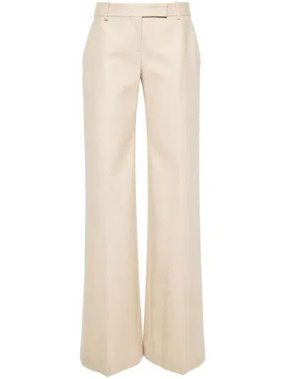 Ermanno Scervino Virgin-wool Trousers In Neutrals