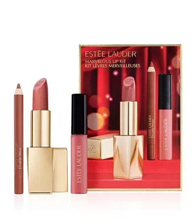 Estée Lauder Marvelous Lip 3-piece Makeup Gift Set In White