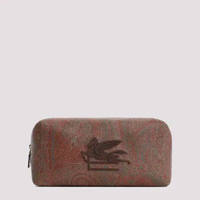 Etro M Pouch In Marrone