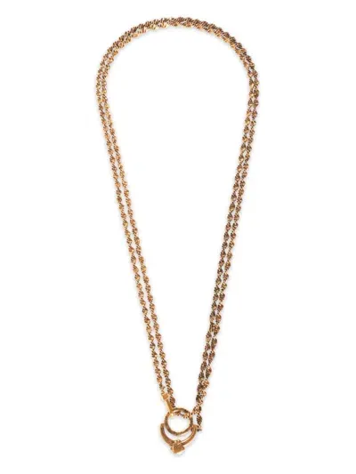 Etro Monkey Necklace In Gold