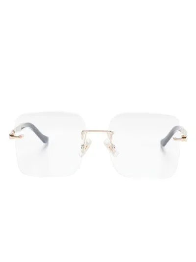 Etro Rimless Glasses In Gold