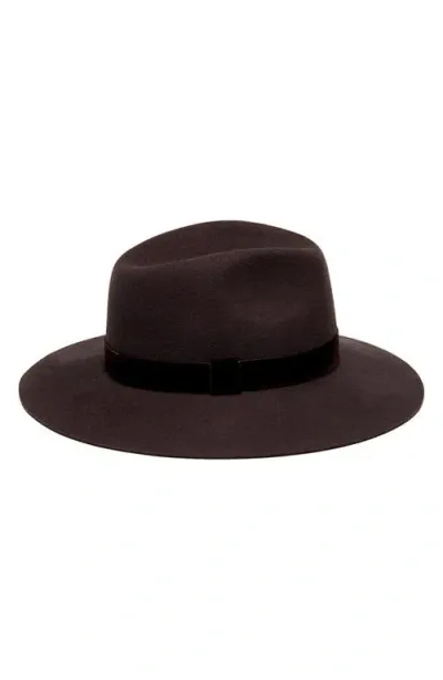 Eugenia Kim Georgina Wool Fedora In Espresso